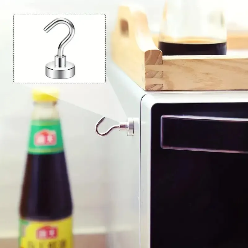10 Strong Magnetic Hooks for Multi Purpose Storage