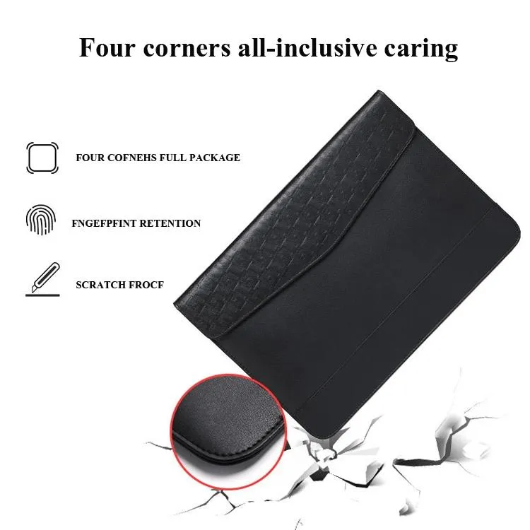 13 Inch Ultra-thin Magnetic Holster for Horizontal Embossed Notebook with Liner Bag