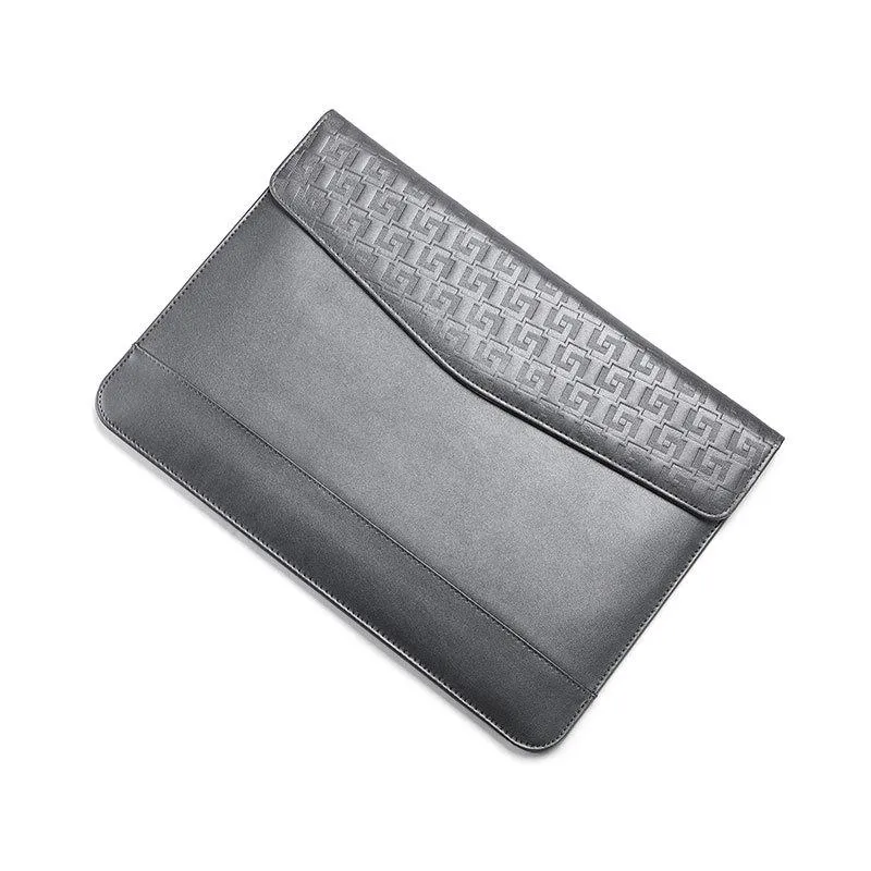 13 Inch Ultra-thin Magnetic Holster for Horizontal Embossed Notebook with Liner Bag
