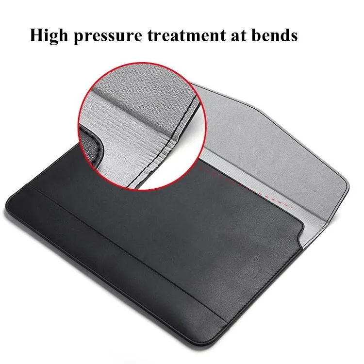 13 Inch Ultra-thin Magnetic Holster for Horizontal Embossed Notebook with Liner Bag