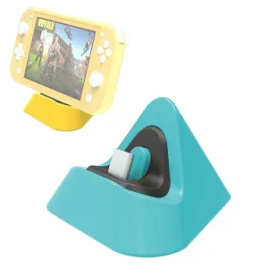 2-Pack Portable Triangle Charger | For Nintendo Switch / Lite | Dynamic Blue