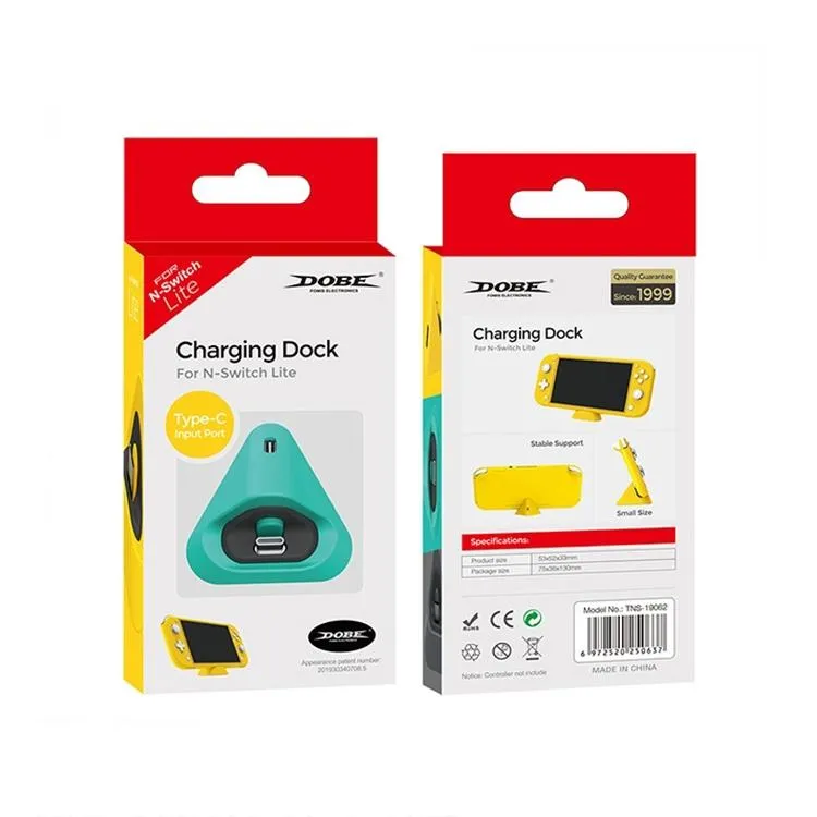 2-Pack Portable Triangle Charger | For Nintendo Switch / Lite | Dynamic Blue