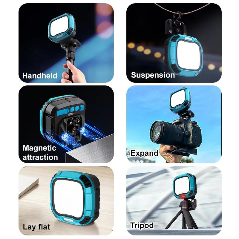 28W Waterproof Led Work Light With 136 Leds For Photography And Fill Light - Blue