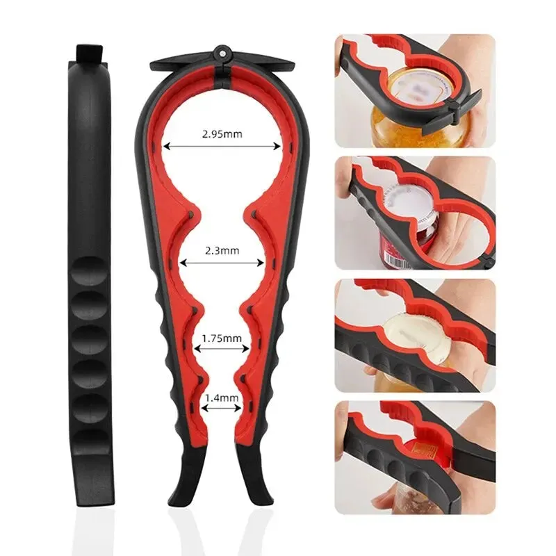 4 in 1 can and Bottle Opener Anti Slip and Multi Functional