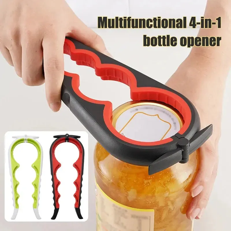 4 in 1 can and Bottle Opener Anti Slip and Multi Functional