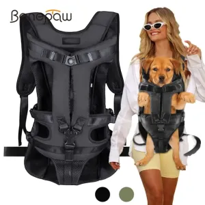 Adjustable Front Facing Hands-free Safety Dog Carrier Travel Backpack for Small Medium Dog