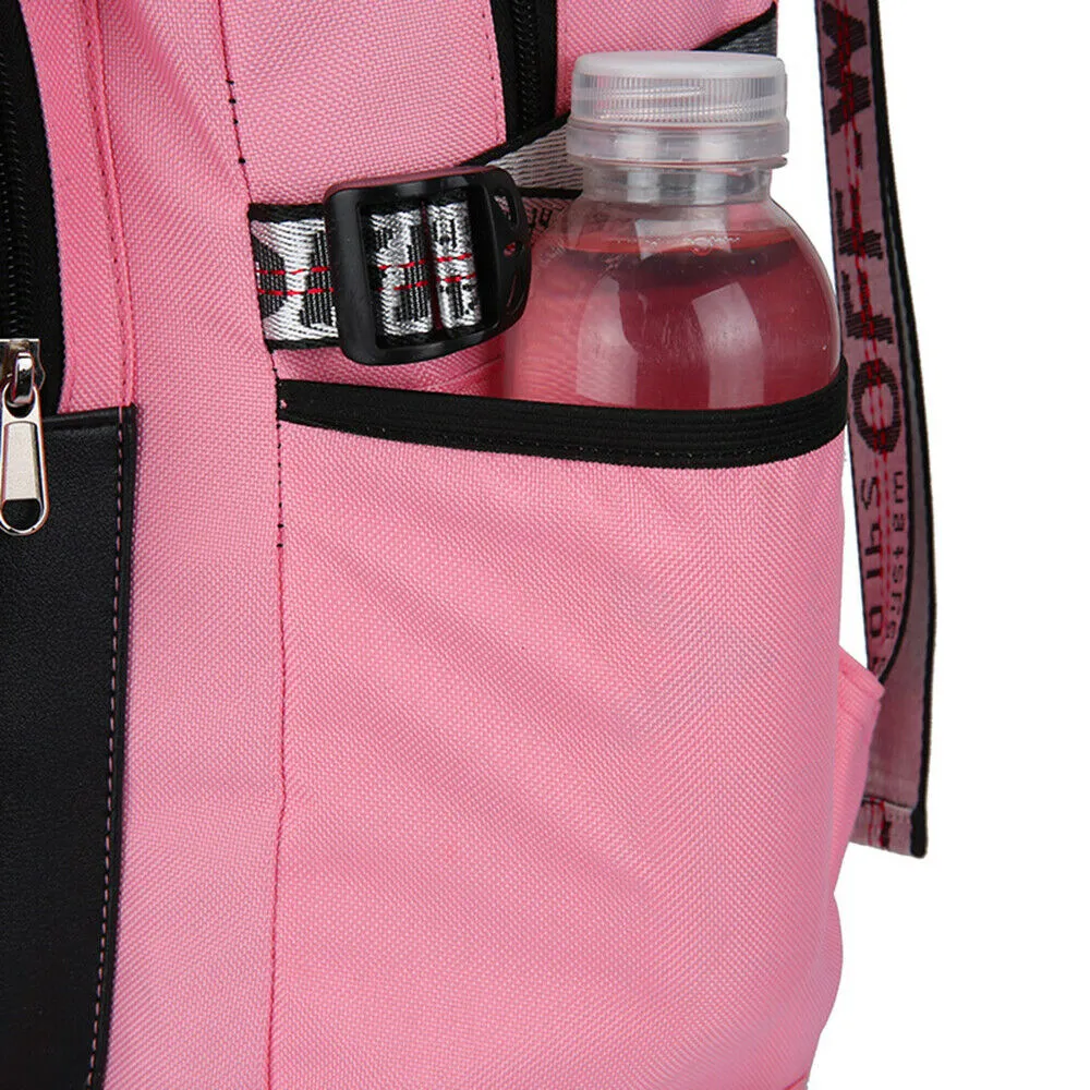 Anti-theft Girls USB Charging Backpack Travel School Bag