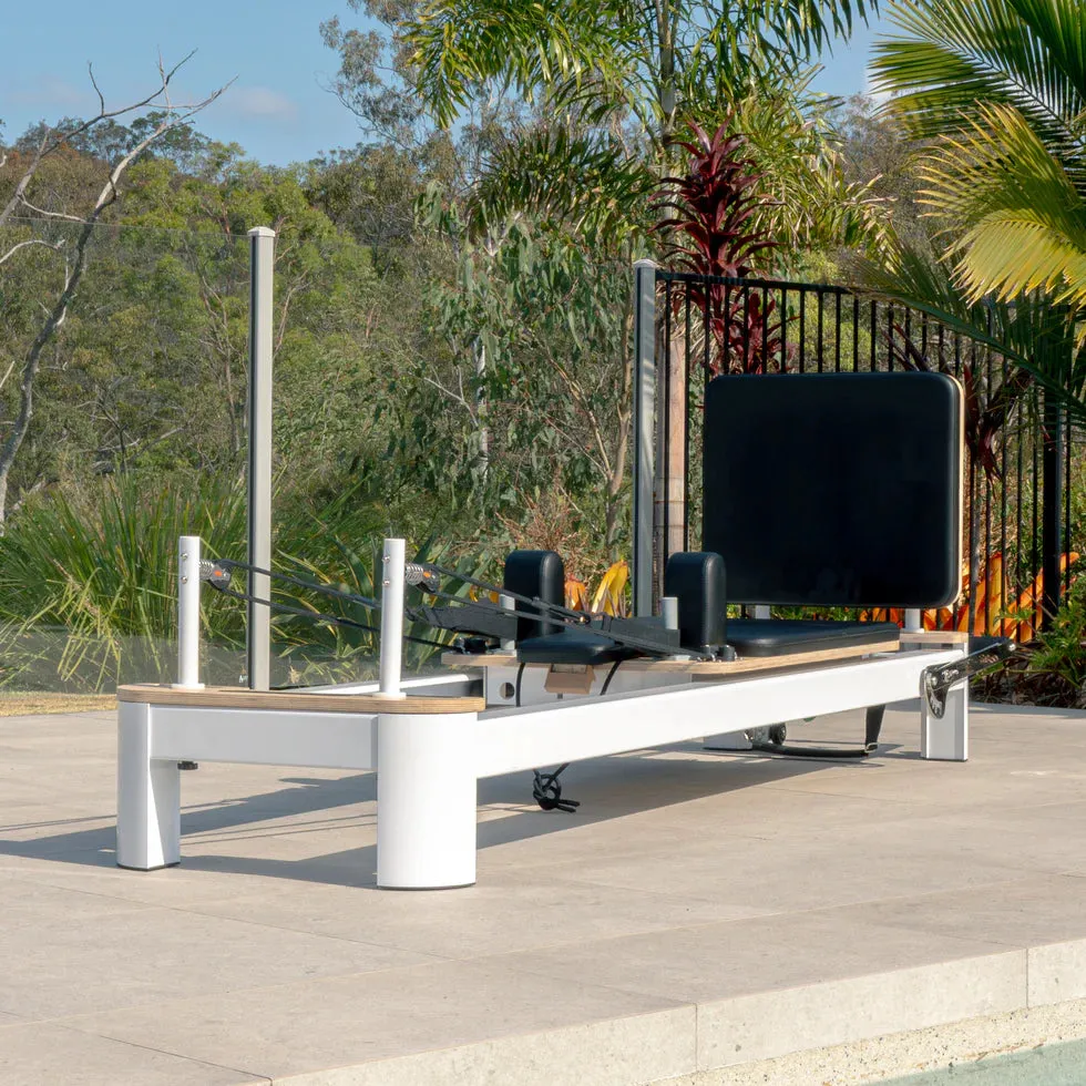 Aussie Pilates - Classic White Metal Reformer