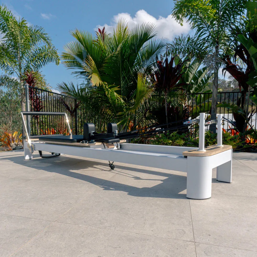 Aussie Pilates - Classic White Metal Reformer