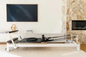 Aussie Pilates - Classic White Metal Reformer