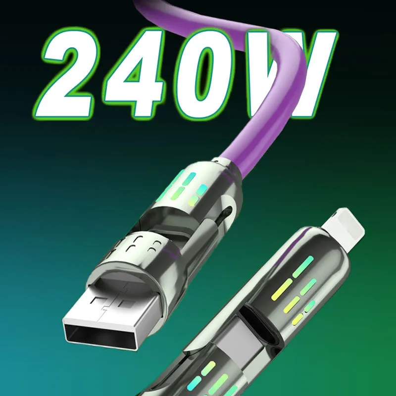 Buy 2 Get 1 Free240W4-in-1 High-Speed Transfer Fast Charging Cable
