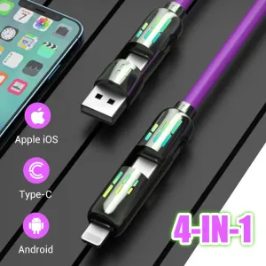 Buy 2 Get 1 Free240W4-in-1 High-Speed Transfer Fast Charging Cable