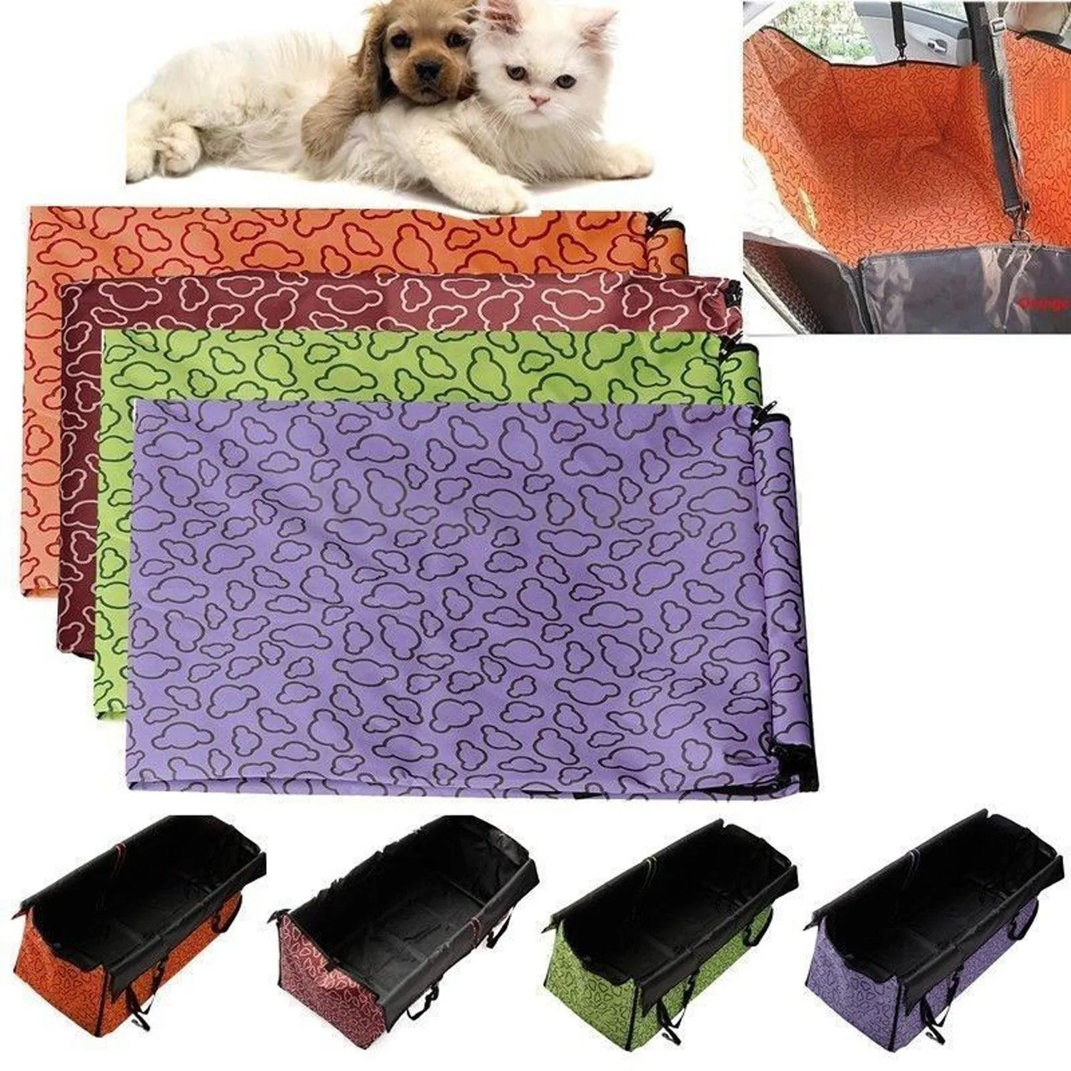 Car Back Seat Plastic Dog's Cover Mat