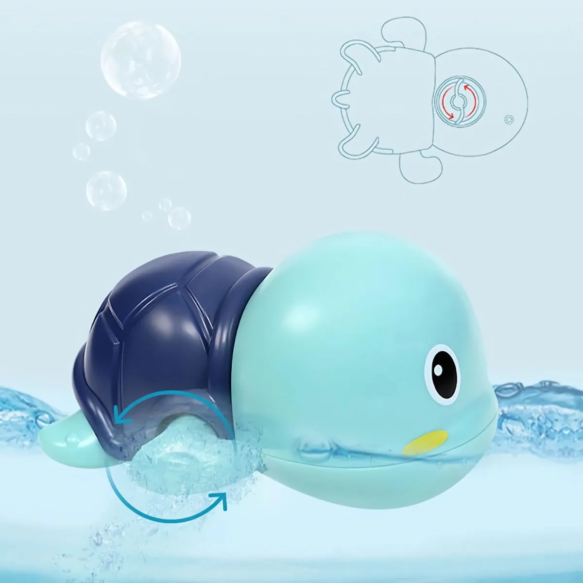 Dynamic Swimming Turtles