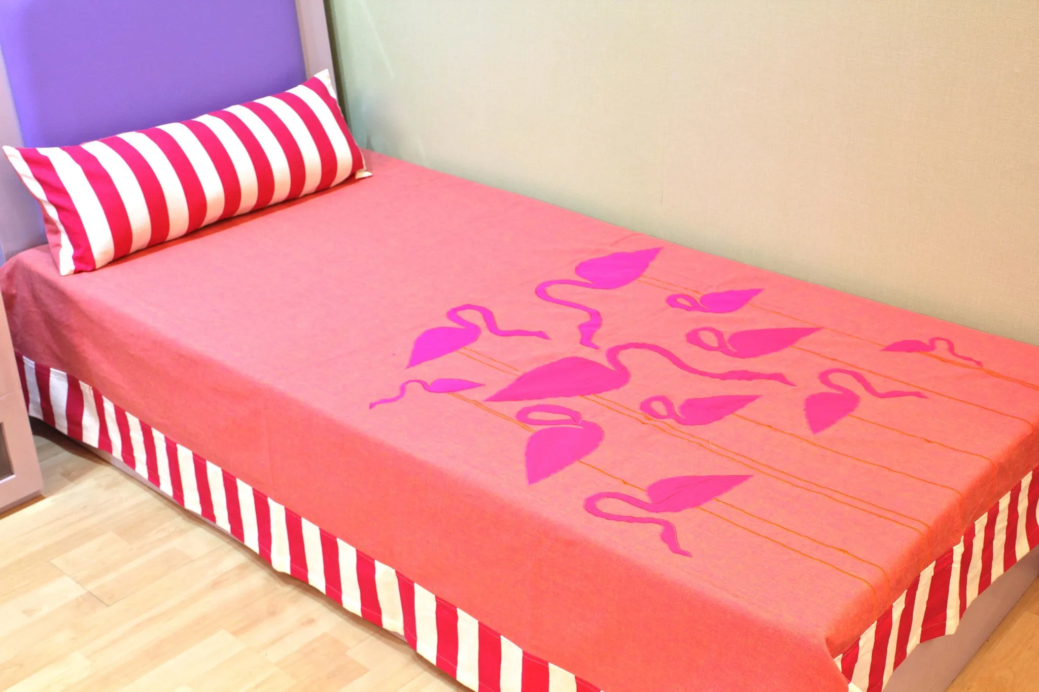 Flamingo Bed Cover Single