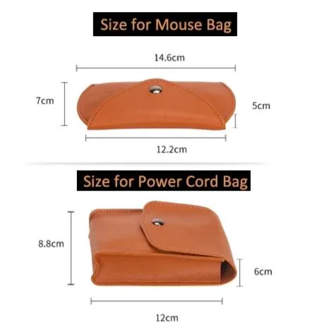 Leather Sleeve Set With Support Frame for MacBook 15-inch