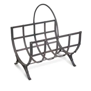 Manor Wood Holder, Distressed Bronze