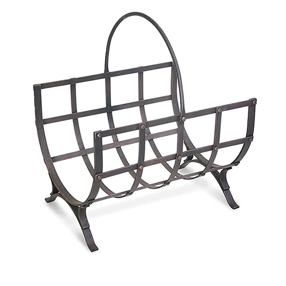 Manor Wood Holder, Distressed Bronze