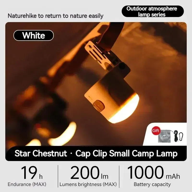 Naturehike Mini Light Portable Lamp Waterproof Lighting Ultralight Flashlight Outdoor Headlight Camp Lantern Pocket Tools 70g