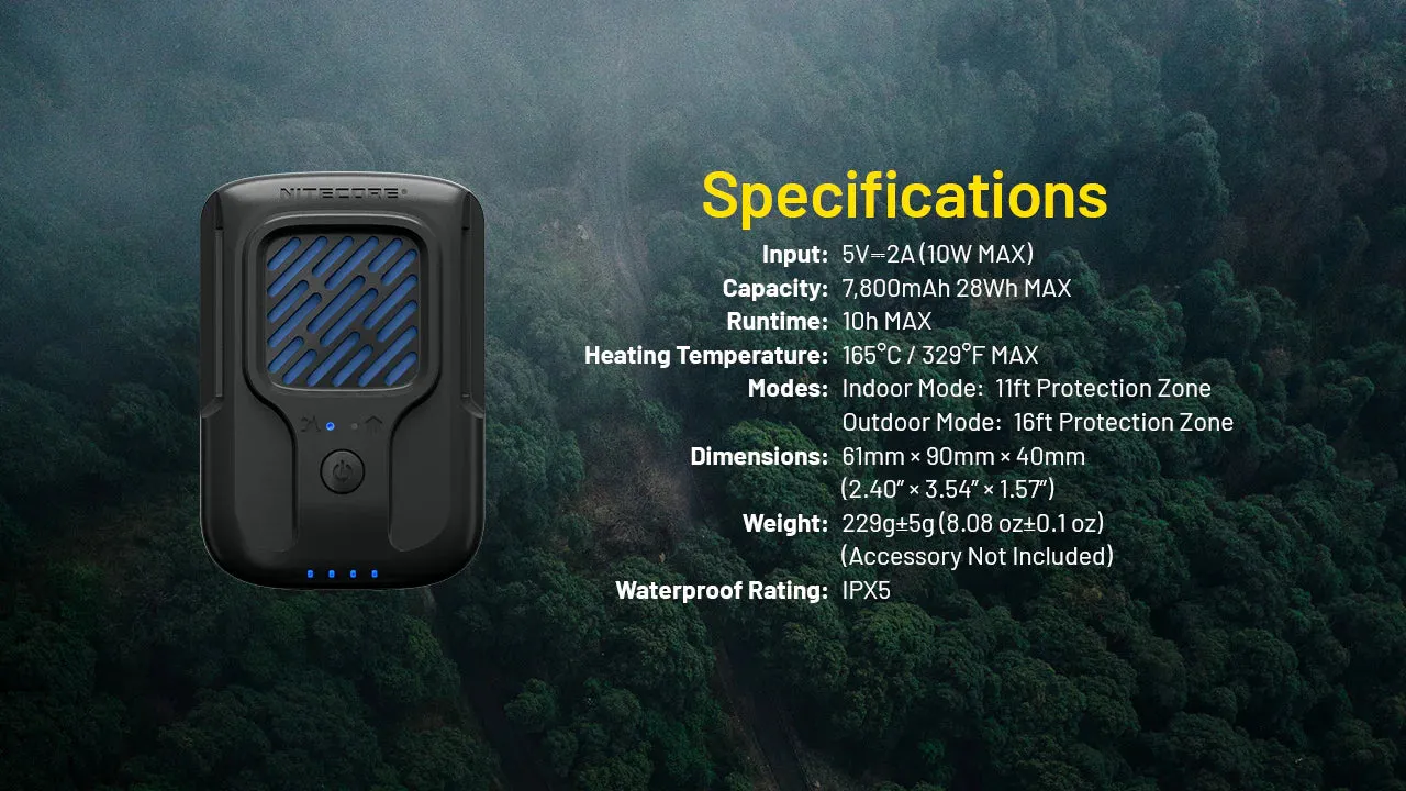 Nitecore EMR40 Electronic Mosquito Repellent