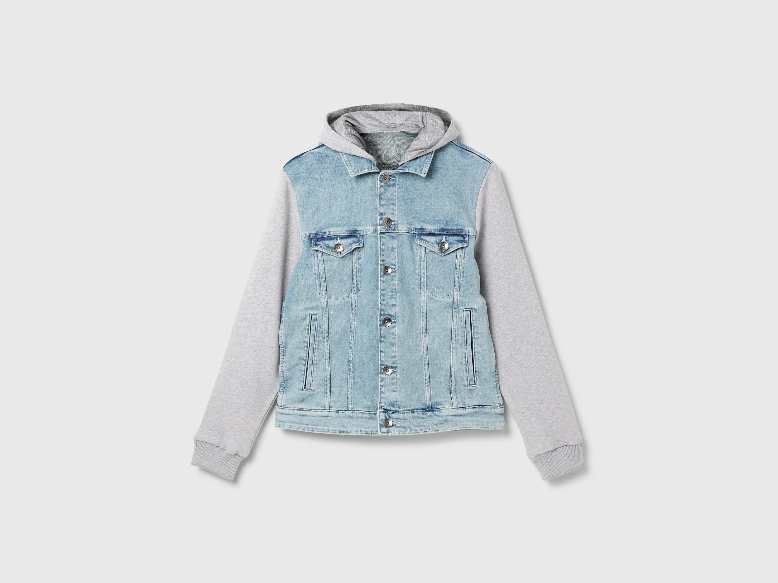 Regular Fit Hooded Solid Jacket