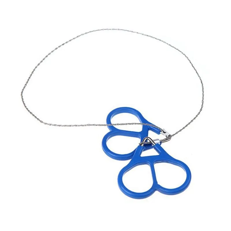 Ring Steel Wire Saw Scroll Plastic Emergency Hand Chain saw Chain Rope Saw Hunting 1Pcs