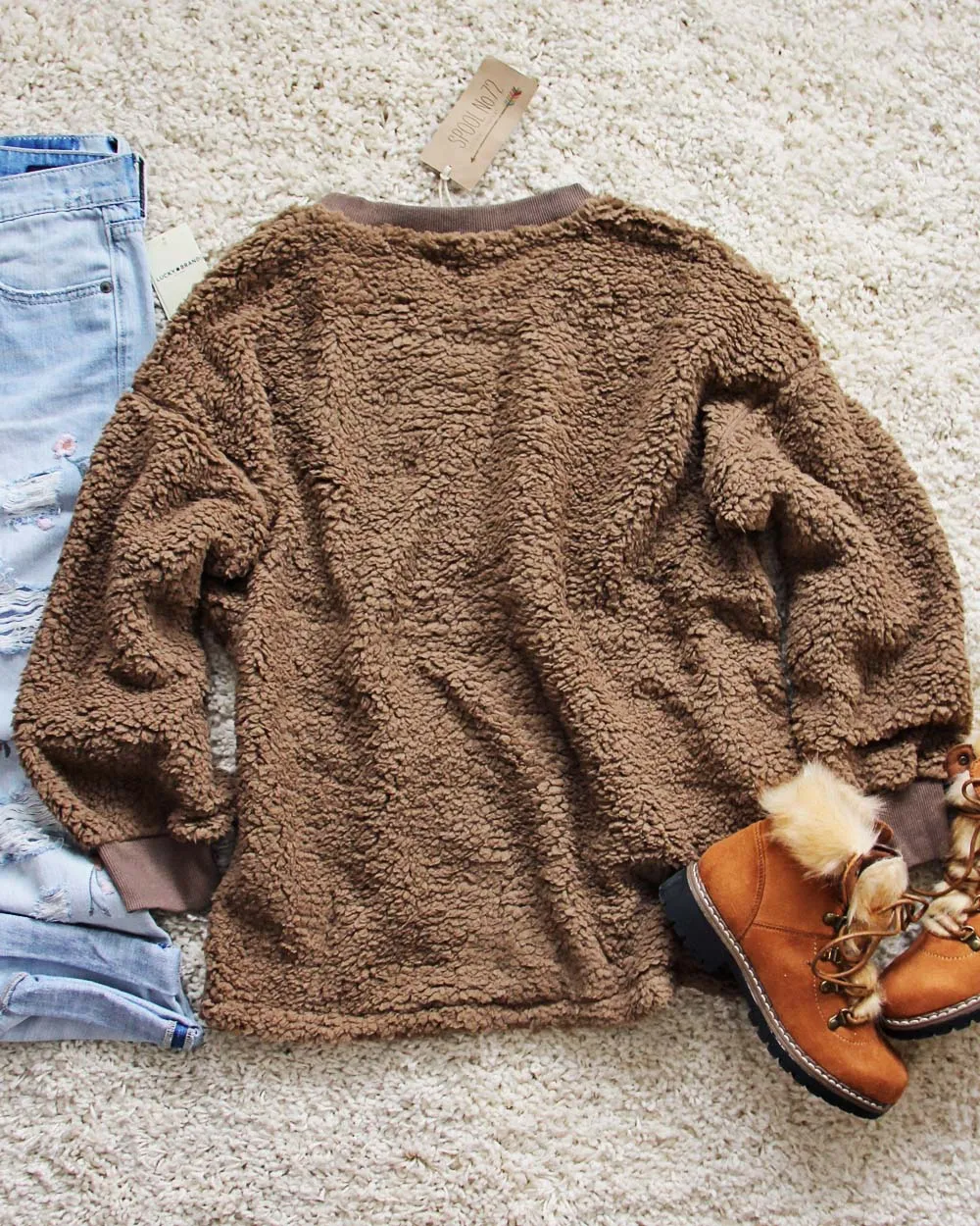 The Teddy Sweatshirt in Firewood