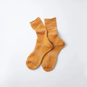 Washi Pile Crew Socks (D. Yellow)
