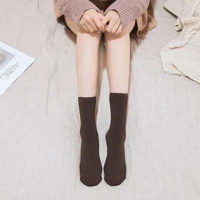 Women Thick Thermal Wool Cashmere Seamless Velvet Snow  Socks